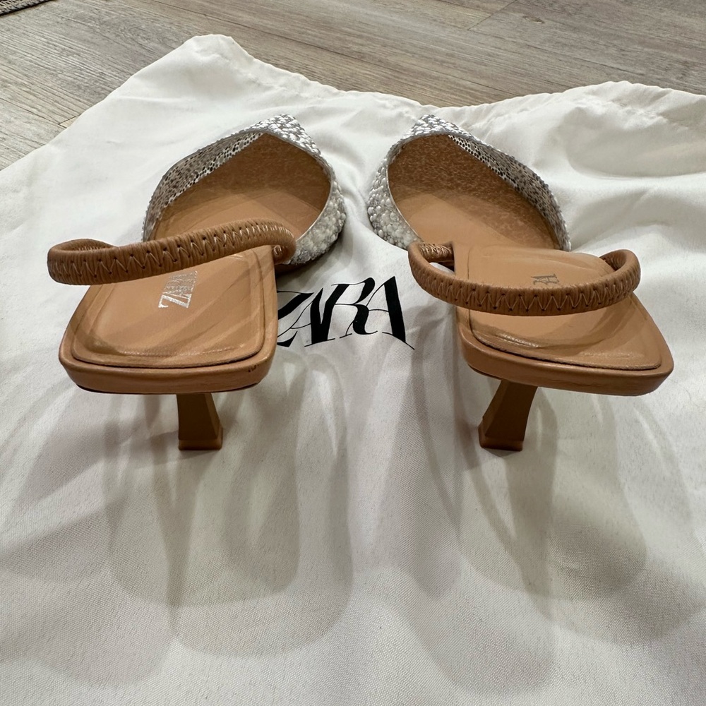 Zara Pearl and Sparkle Heels - Picture 4 of 7